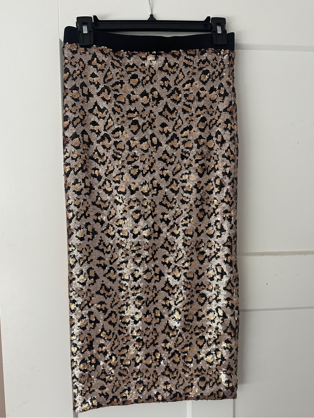 NWT LE SUPERBE Leopard Skirt Size M